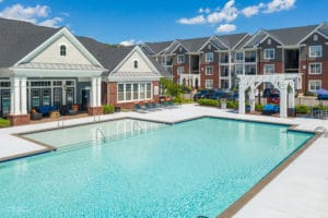 large sparkling pool in yorktown