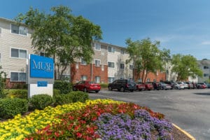 entrance and sign of the muse at town center